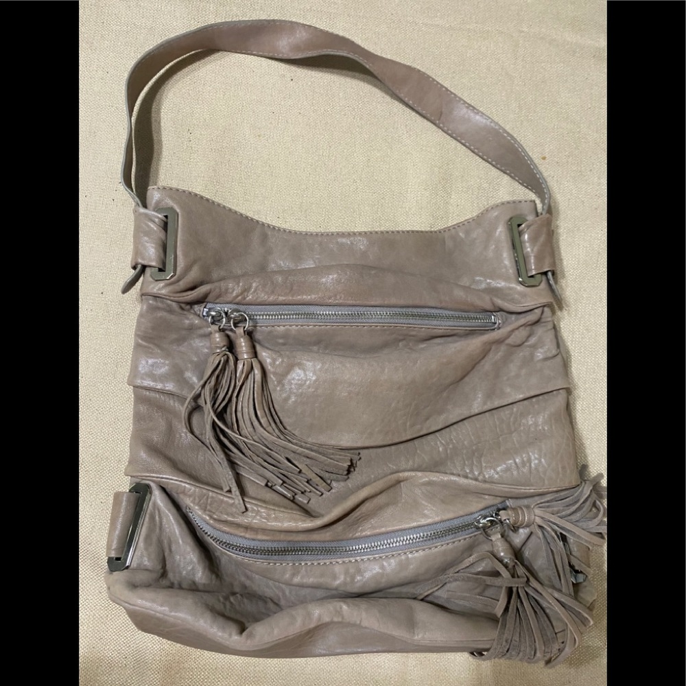 Treesje Leather Grey Bag